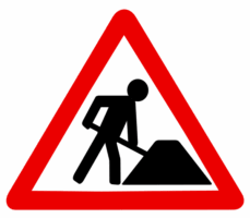 RM 222 : route fermée pour travaux.